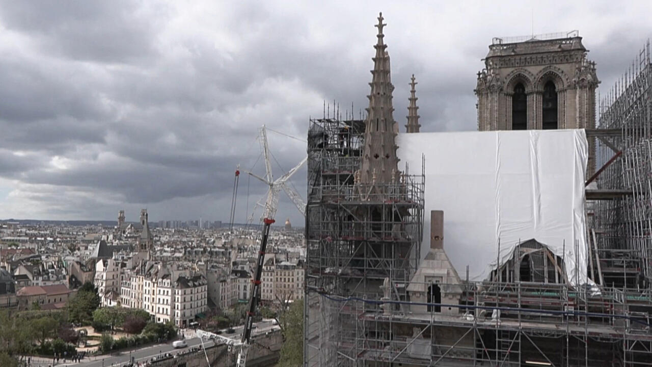 first glimpse of notre dame cathedrals restored interior five years after devastating fire 1