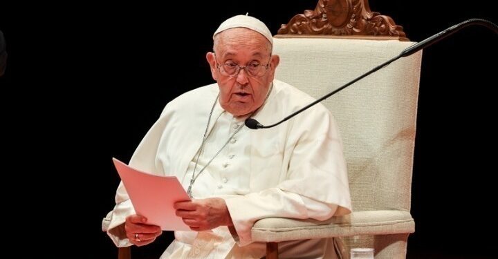 pope francis delivers first audio message since hospitalization may god bless you 1