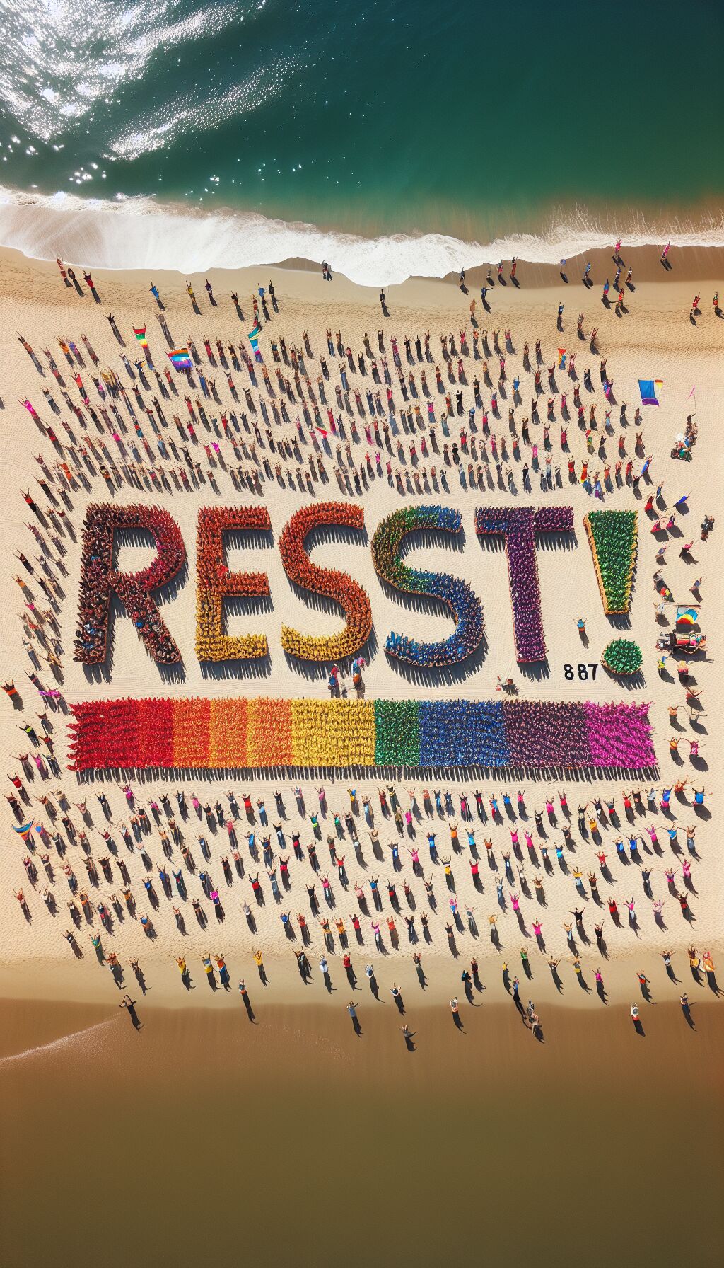 California beach ‘Resist!’ protest pushes ‘kindness’ while calling to ‘86 47’ in anti-Trump message